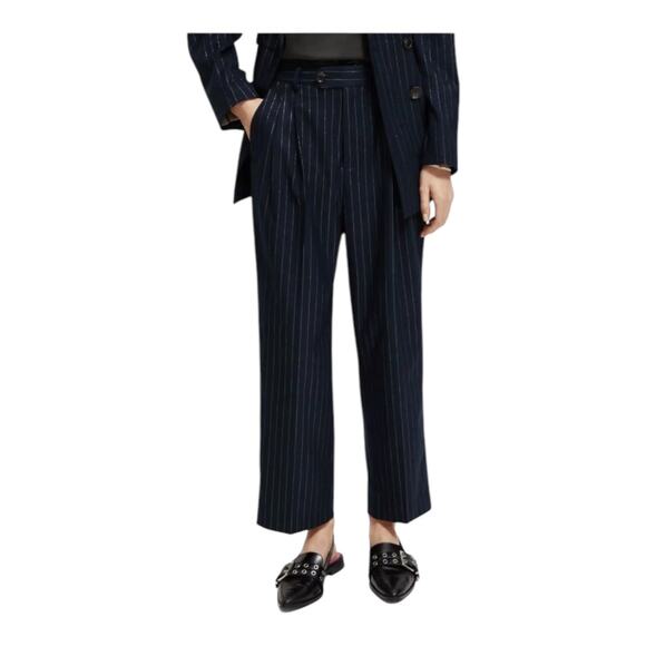 Scotch & Soda pants metallic pinstripe blue size 31 - Picture 1 of 8